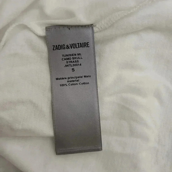 ZADIG & VOLTAIRE LONG SLEEVE TOP - Picture 5 of 5